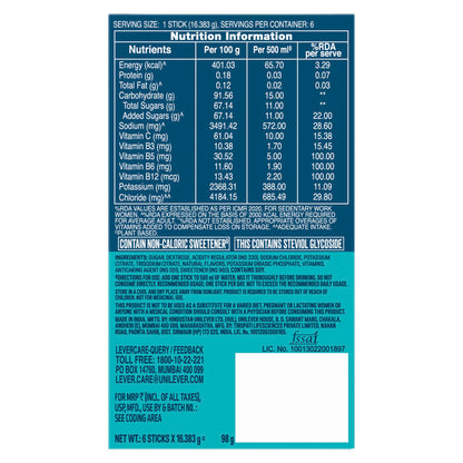 Liquid I.V.™ Hydration Multiplier™ - Lemon Lime|6 Sticks = 3 LTRS| Hydration Drink Mix 16g
