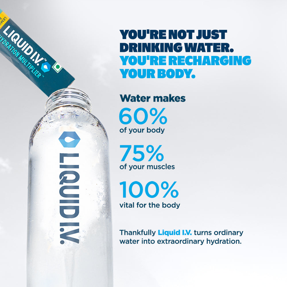 Liquid I.V.™ Hydration Multiplier™ - Lemon Lime|6 Sticks = 3 LTRS| Hydration Drink Mix 16g
