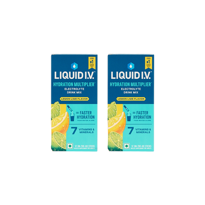 Liquid IV (Pack of 12) 2 Flavour Bundle (Lemon Lime)