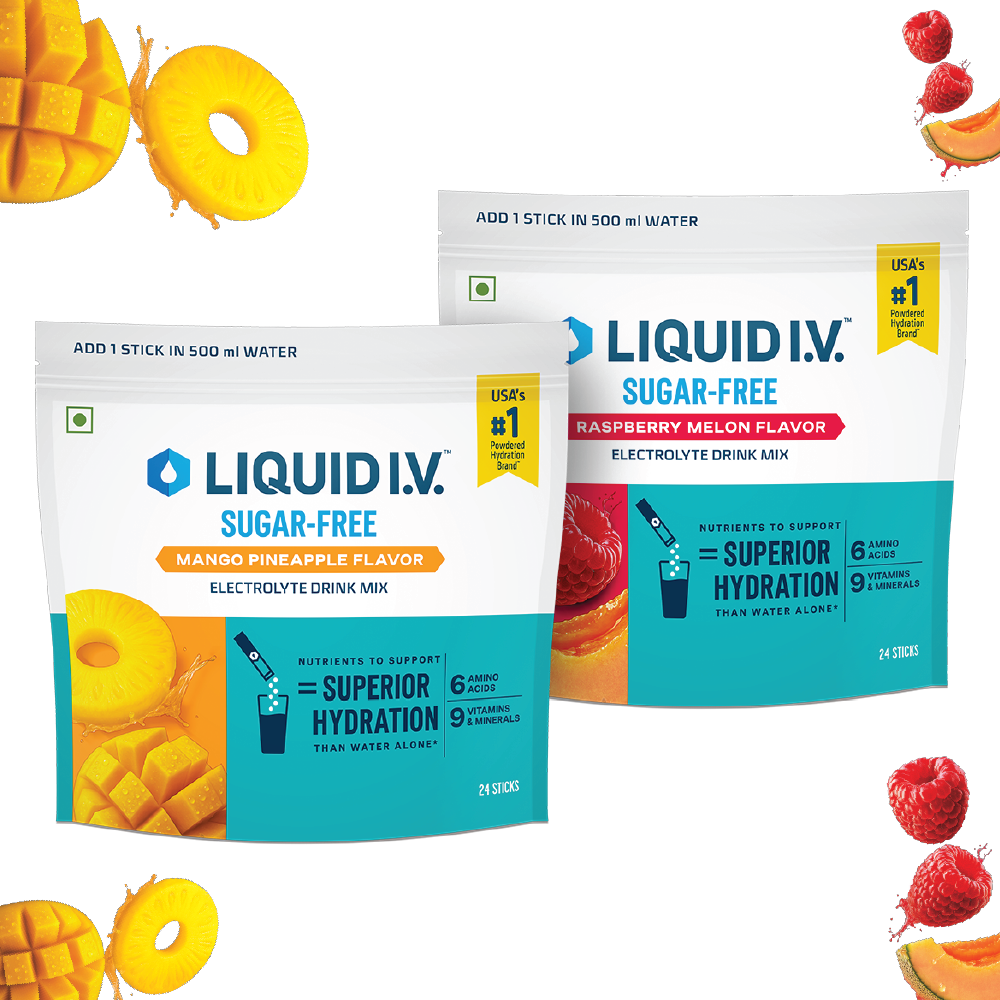 Liquid IV Bundle of 2 (Mango Pineapple & Raspberry Melon)