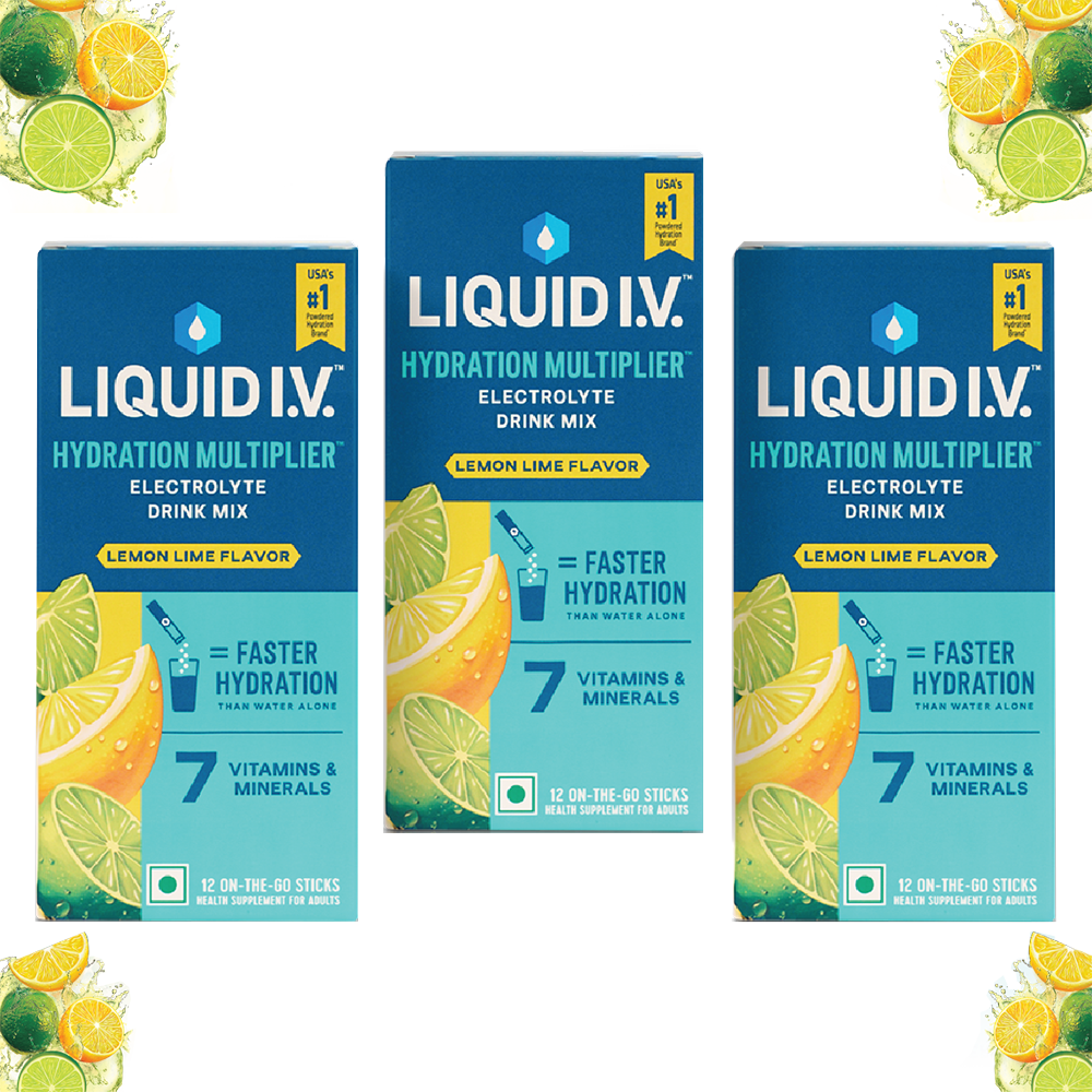 Liquid IV 3 Flavour Bundle (Lemon Lime)