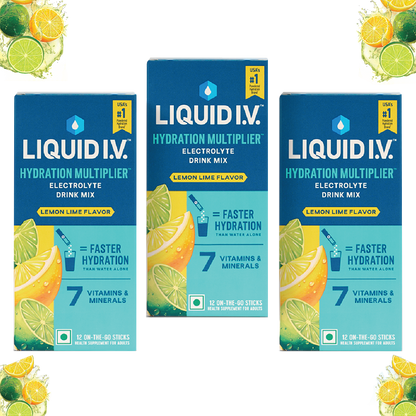 Liquid IV 3 Flavour Bundle (Lemon Lime)