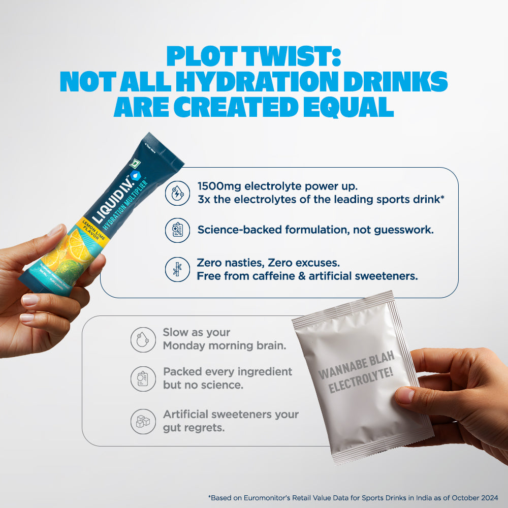 Liquid IV 3 Flavour Bundle (Lemon Lime, Acai Berry and Lemon Lime)