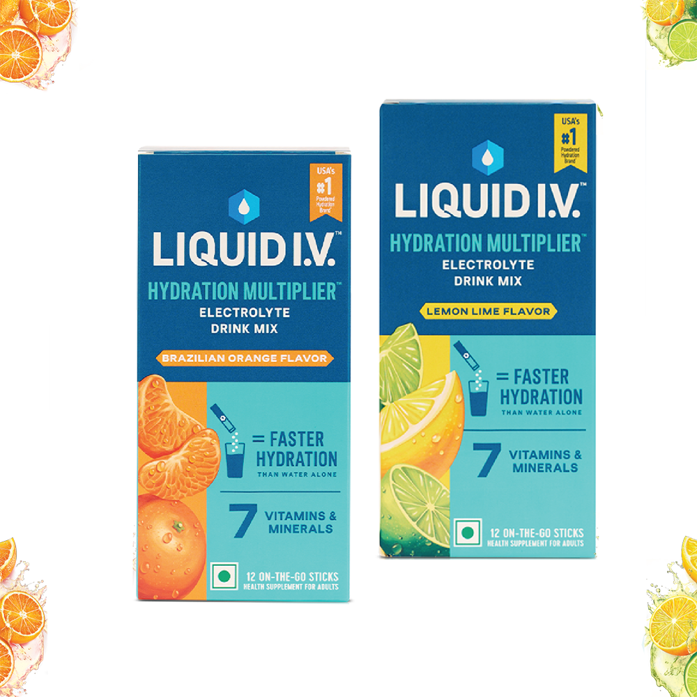 Liquid IV 2 Flavour Bundle (Lemon Lime and Brazilian Orange)