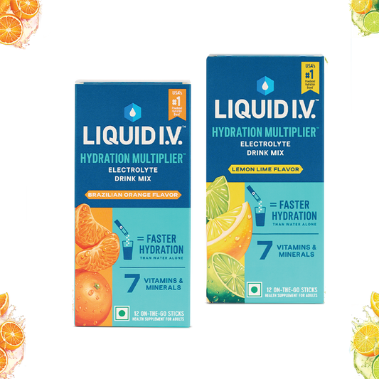 Liquid IV 2 Flavour Bundle (Lemon Lime and Brazilian Orange)